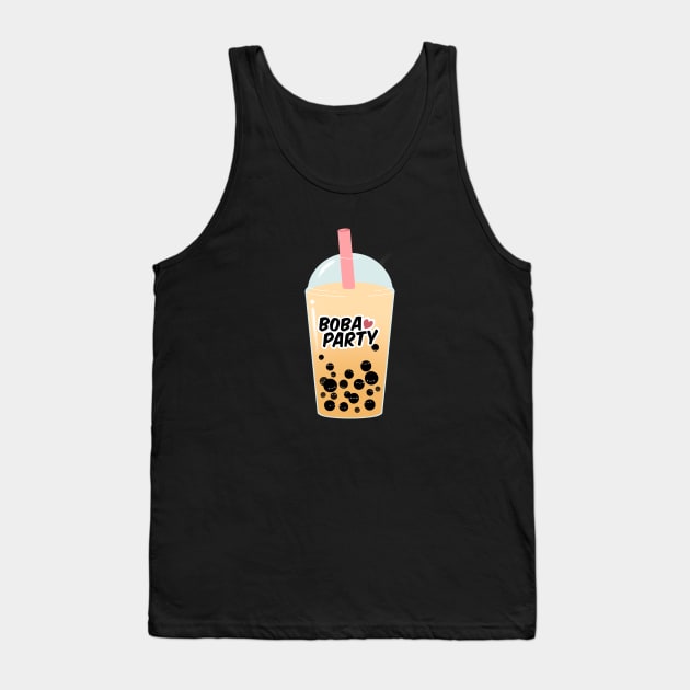 Boba Milk Tea Party Tank Top by IlanB